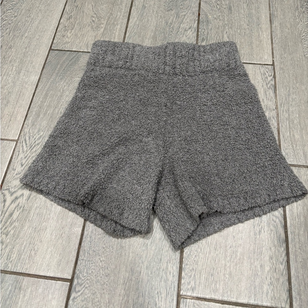Skims Cozy Knit Shorts Gray Size Small / Medium - Picture 2 of 4